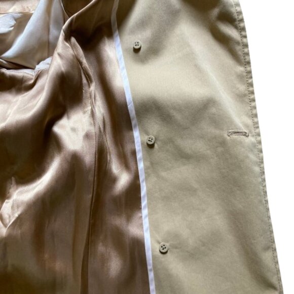 J. Crew Women's Trench Coat Khaki Double Breasted Classic Lined Collar Belt, 8P - Picture 9 of 15